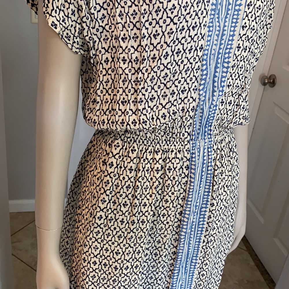 Lucky Brand Turkish Scarf boho print short sleeve maxi dress, XS NWOT - Picture 8 of 12